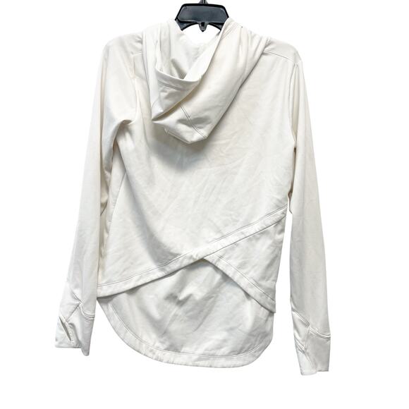 Athleta Women's Boot Camp Pullover Cross Back Hoodie White Size Small - Picture 2 of 8